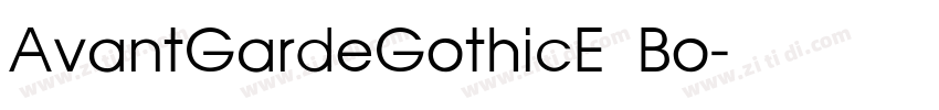 AvantGardeGothicE Bo字体转换